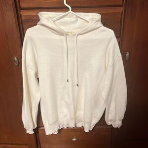 MAGASCHONI White Hoodie Sweater Material (size large)